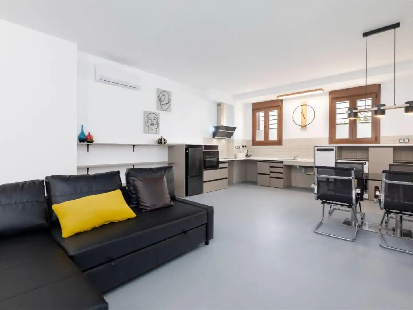 Sala d'estar de Planta baixa de lloguer en Massalfassar amb Aire condicionat i Moblat