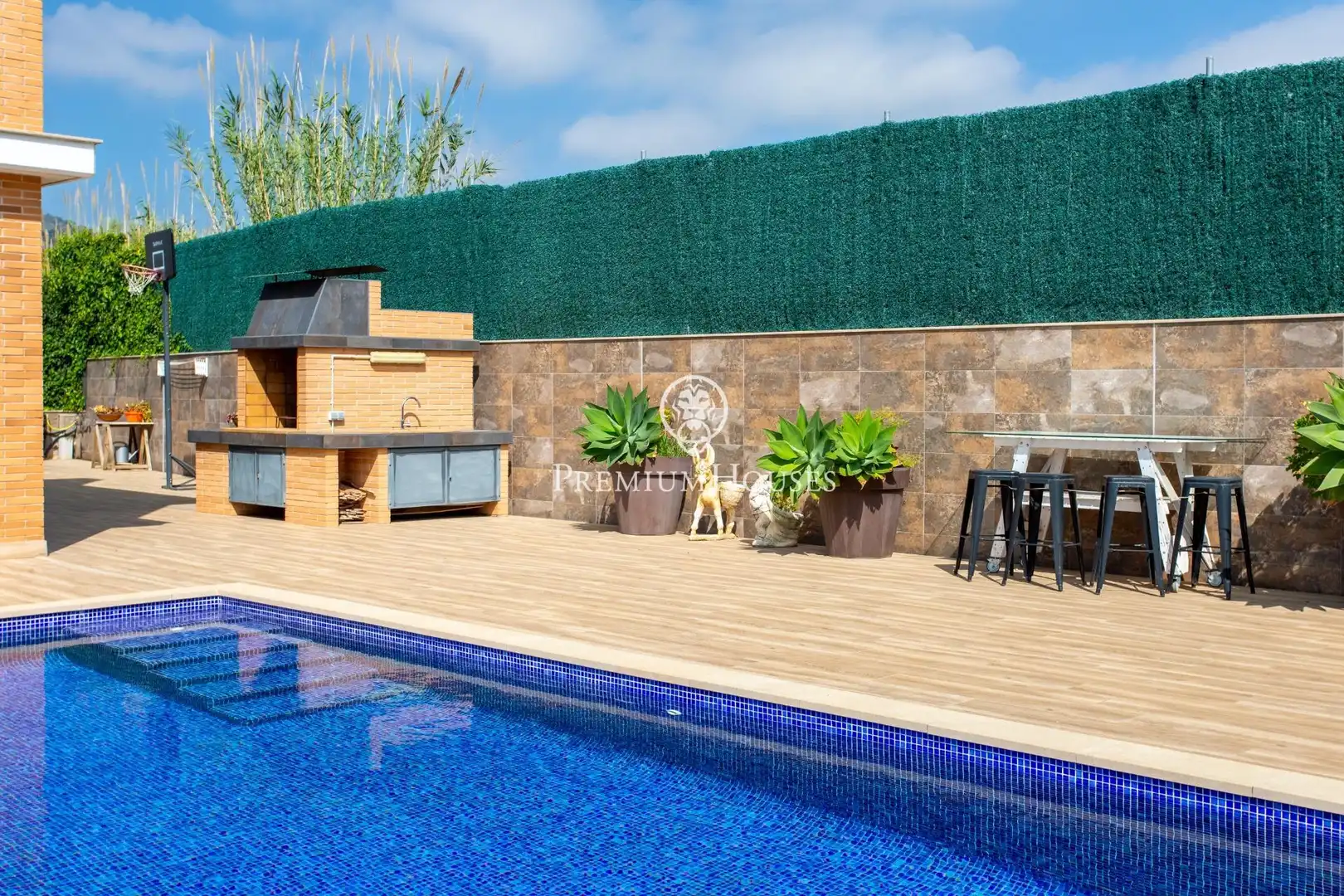 Piscina de Casa o xalet en venda en Cabrera de Mar amb Calefacció, Jardí privat i Parquet