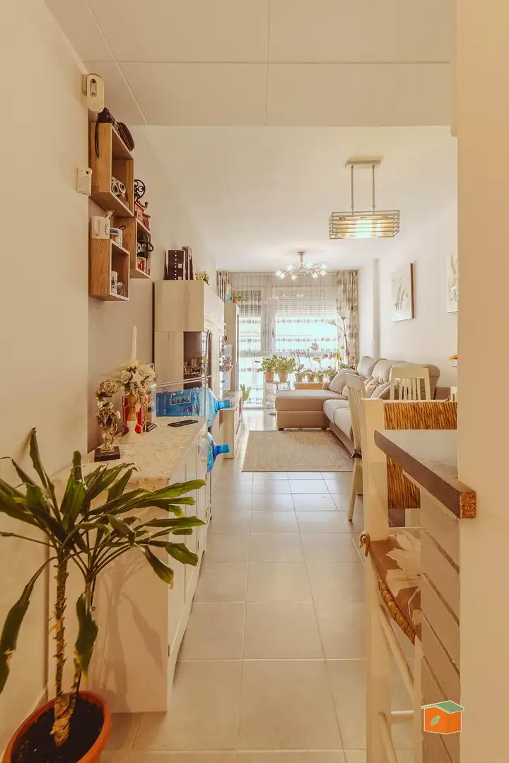 Sala de estar de Piso en venta en La Sénia con Trastero, Amueblado y Alarma