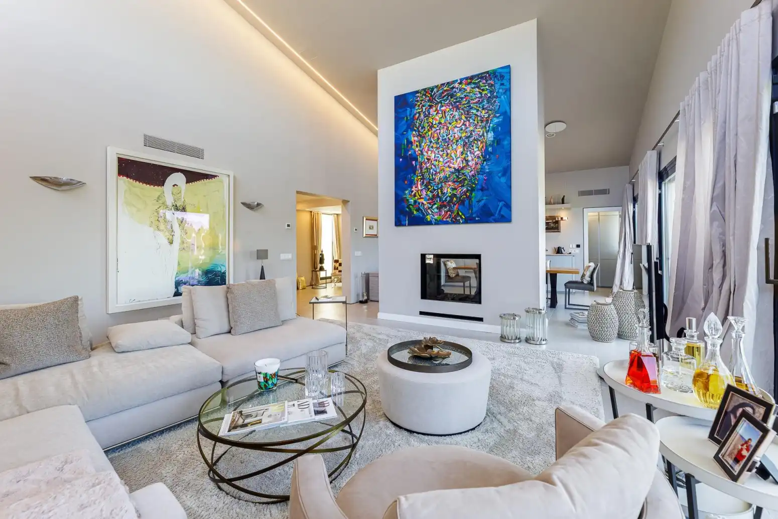 Sala d'estar de Casa o xalet en venda en Calvià amb Aire condicionat, Calefacció i Parquet