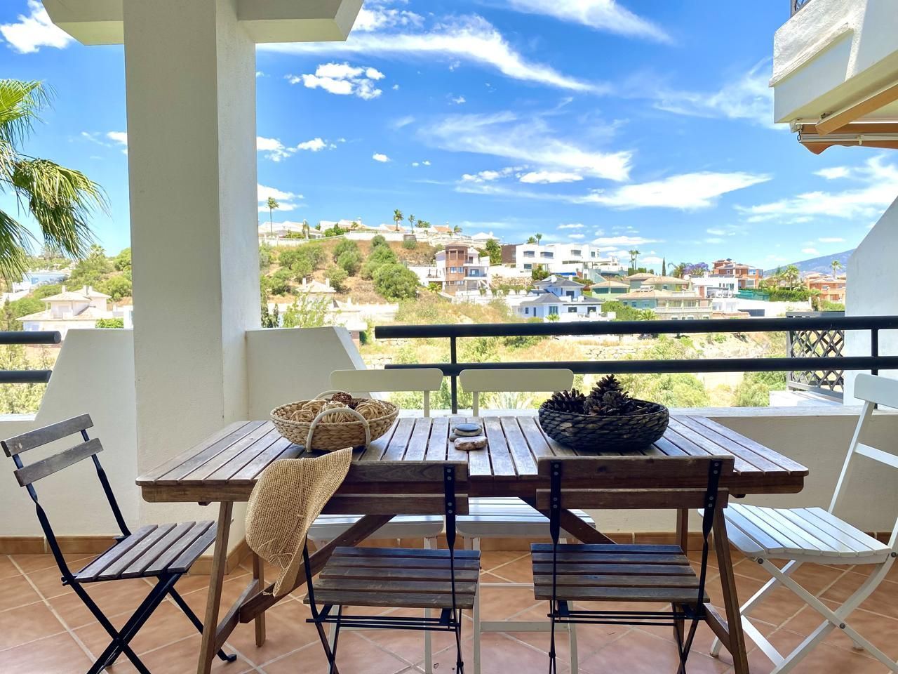 Terrassa de Pis de lloguer en Mijas amb Aire condicionat, Terrassa i Moblat