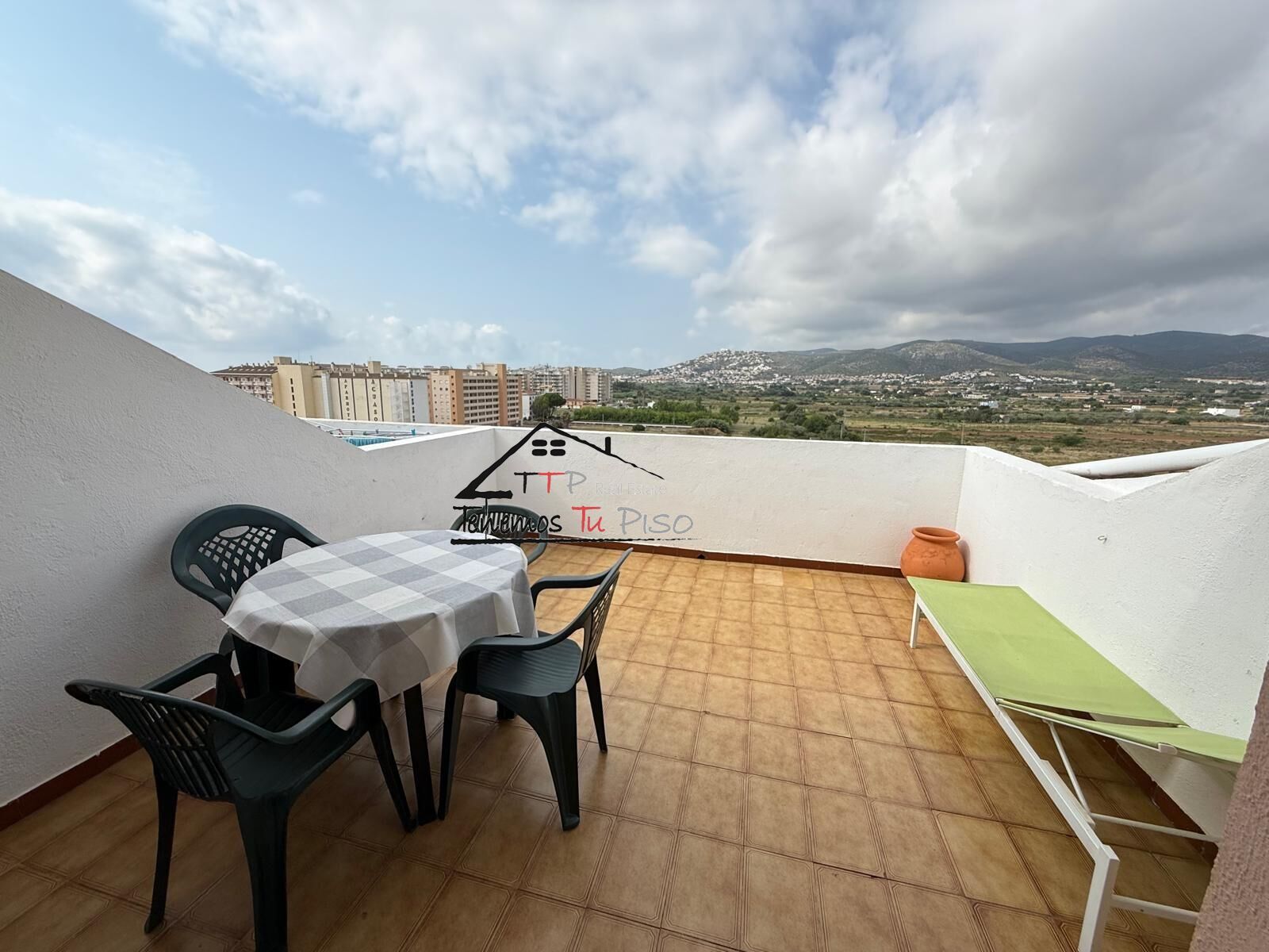 Terrace of Attic to rent in Peñíscola / Peníscola  with Air Conditioner, Private garden and Terrace