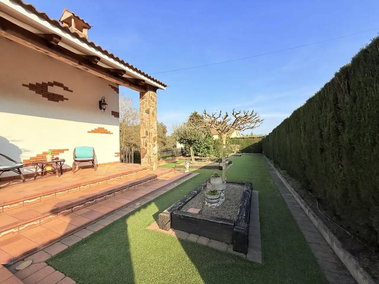 Garden of Houses for sale in Riells i Viabrea  with Air Conditioner, Heating and Private garden
