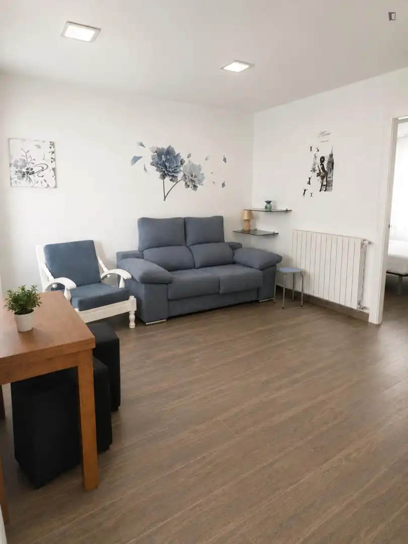 Sala de estar de Apartamento de alquiler en Albacete con Amueblado, Horno y Lavadora