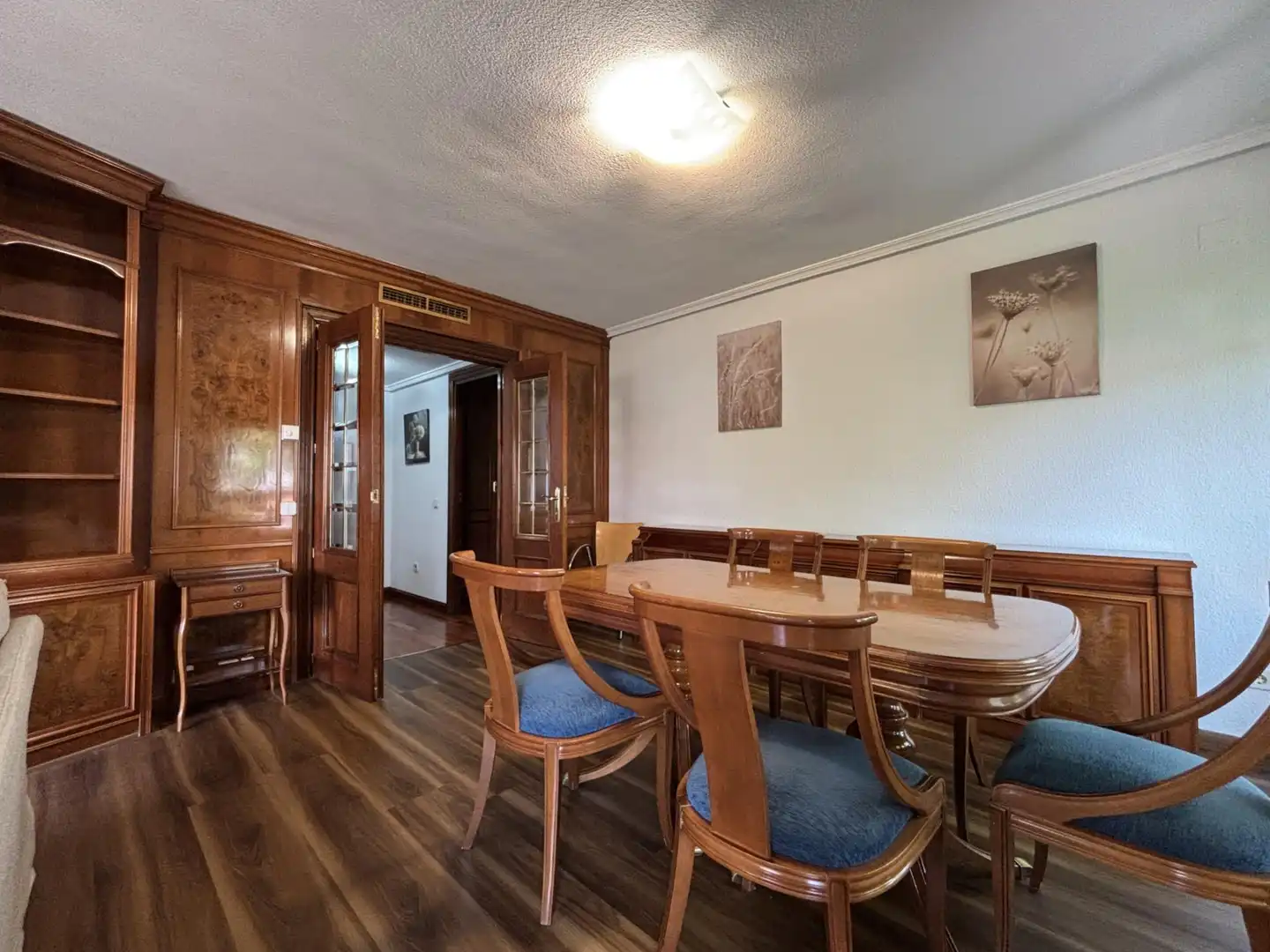 Dining room of Flat for rent in Madrid  with Air Conditioner, Heating and Parquet flooring