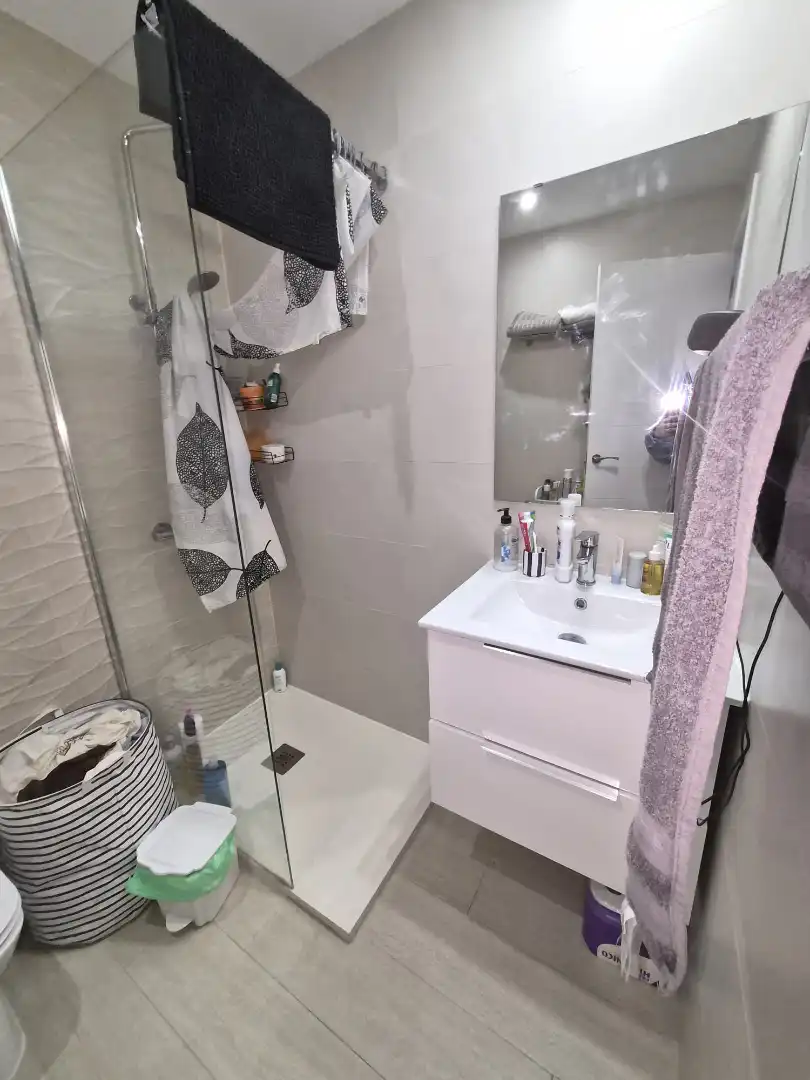 Bathroom of Flat for rent in Madrid  with Air Conditioner, Terrace and Furnished