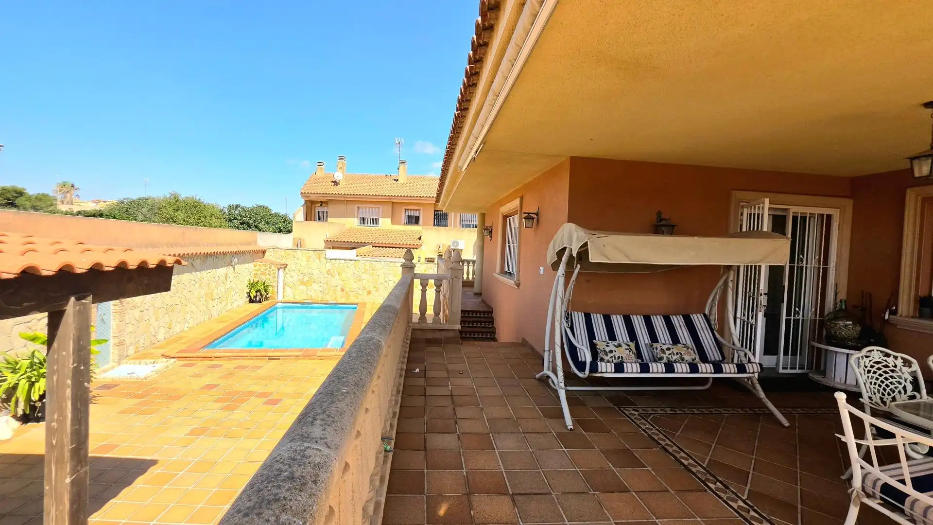 Terrassa de Casa o xalet en venda en La Unión amb Aire condicionat, Jardí privat i Terrassa