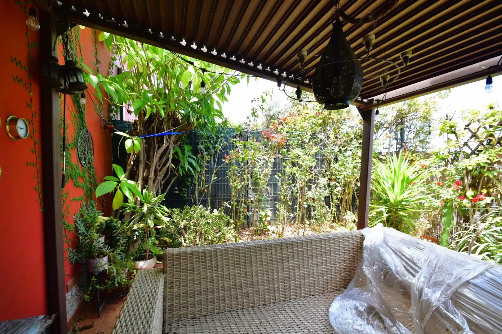 Terraza de Casa adosada de alquiler en San Cristóbal de la Laguna con Aire acondicionado, Calefacción y Jardín privado