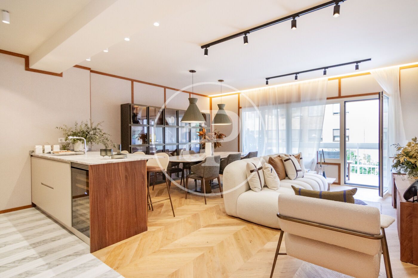 Living room of Flat for sale in  Madrid Capital  with Air Conditioner, Heating and Terrace