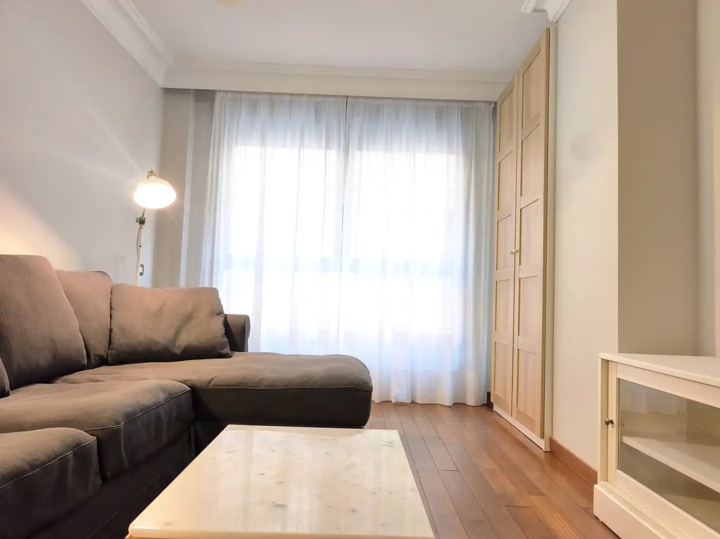 Living room of Flat for rent in  Logroño  with Heating, Parquet flooring and Storage room