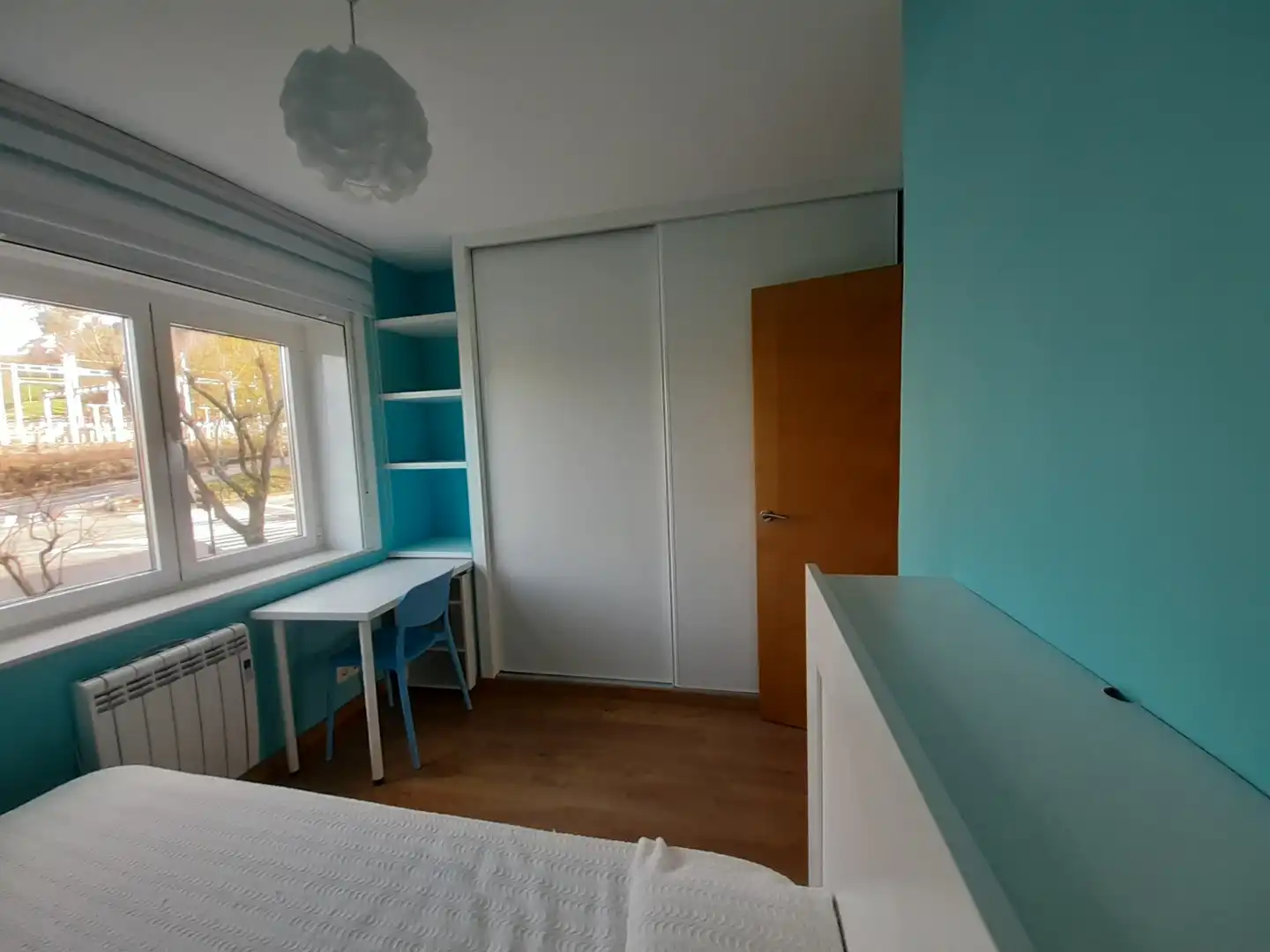 Bedroom of Flat for rent in Santiago de Compostela   with Heating, Furnished and Oven