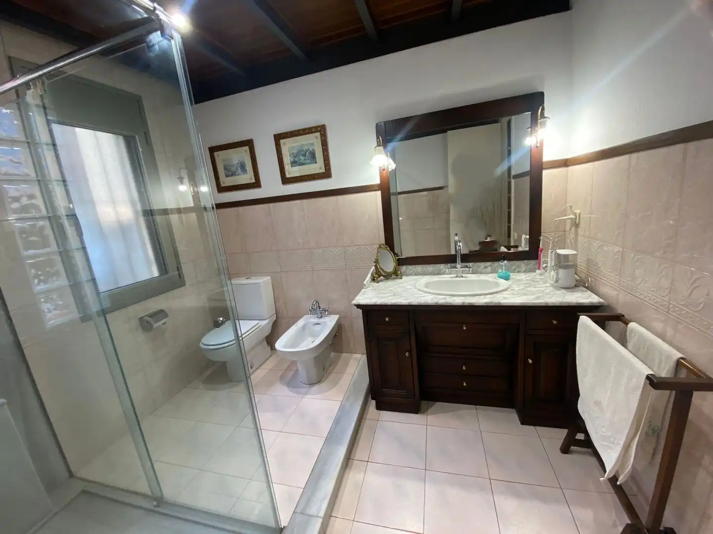 Bathroom of Houses for sale in Teià  with Heating, Terrace and Storage room