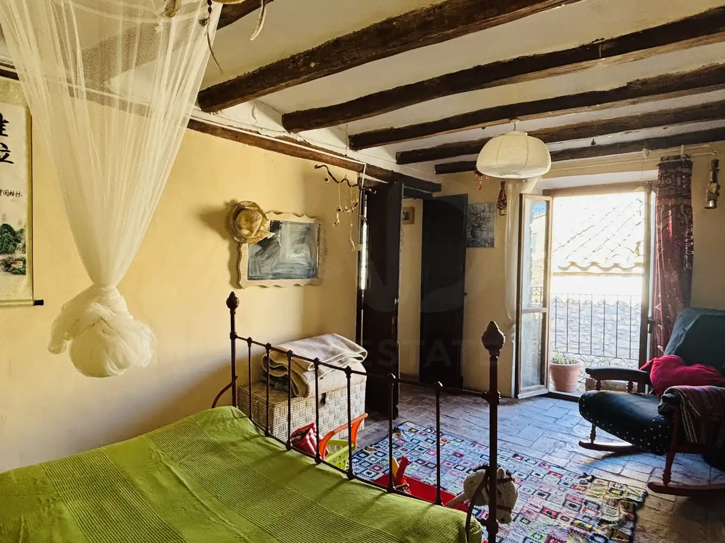Dormitori de Casa adosada en venda en Torrefeta i Florejacs amb Calefacció i Terrassa