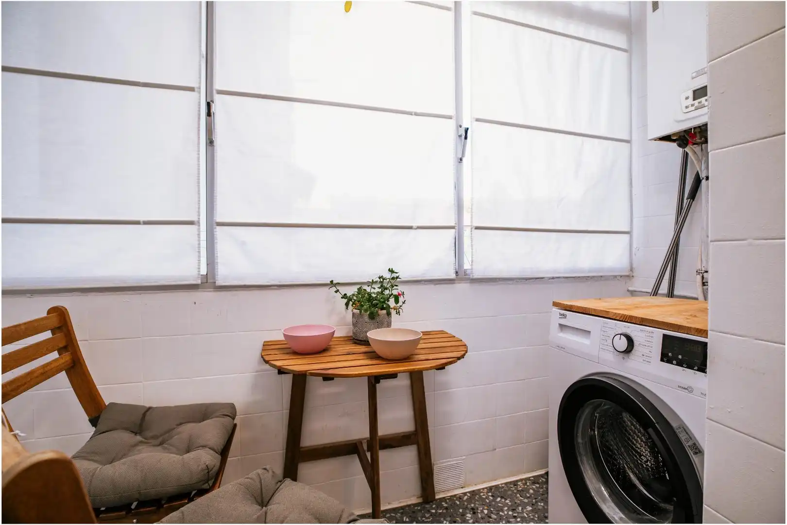 Terrasse von Wohnung zum Verkauf in Sabiñánigo mit Heizung, Abstellraum und Möbliert