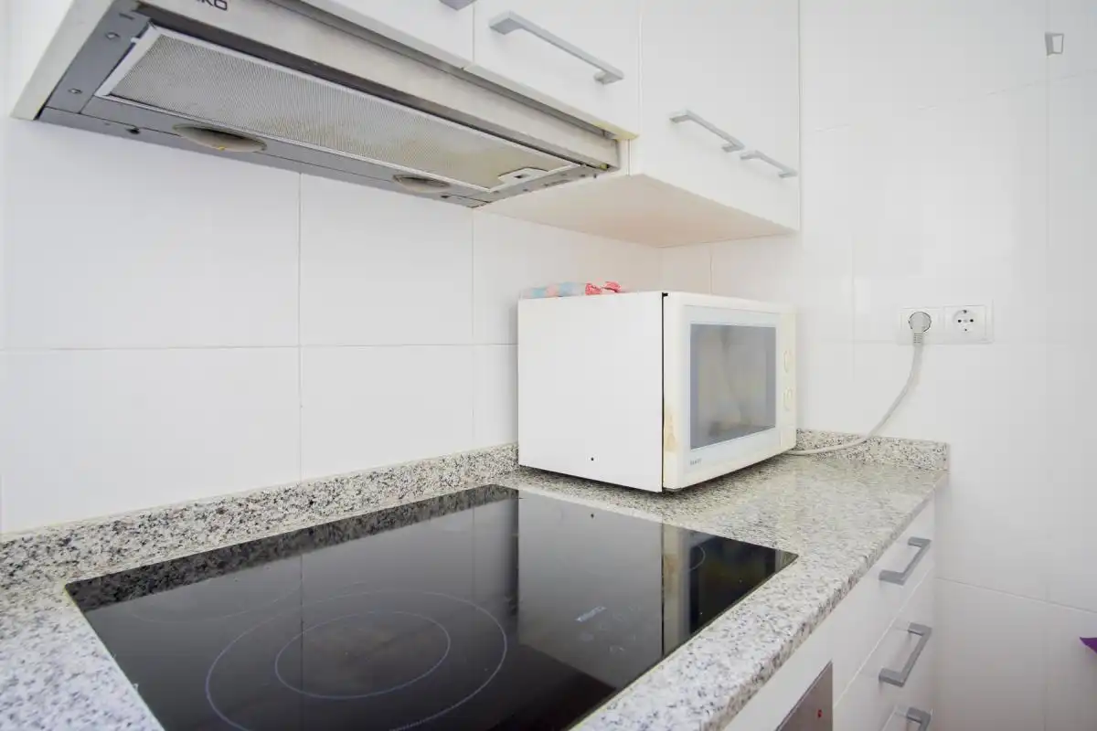 Cocina de Apartamento para compartir en L'Hospitalet de Llobregat con Amueblado, Horno y Lavadora