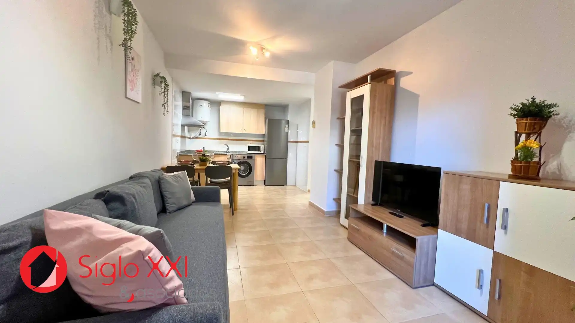 Sala de estar de Piso en venta en Oropesa del Mar / Orpesa con Terraza, Piscina y Balcón