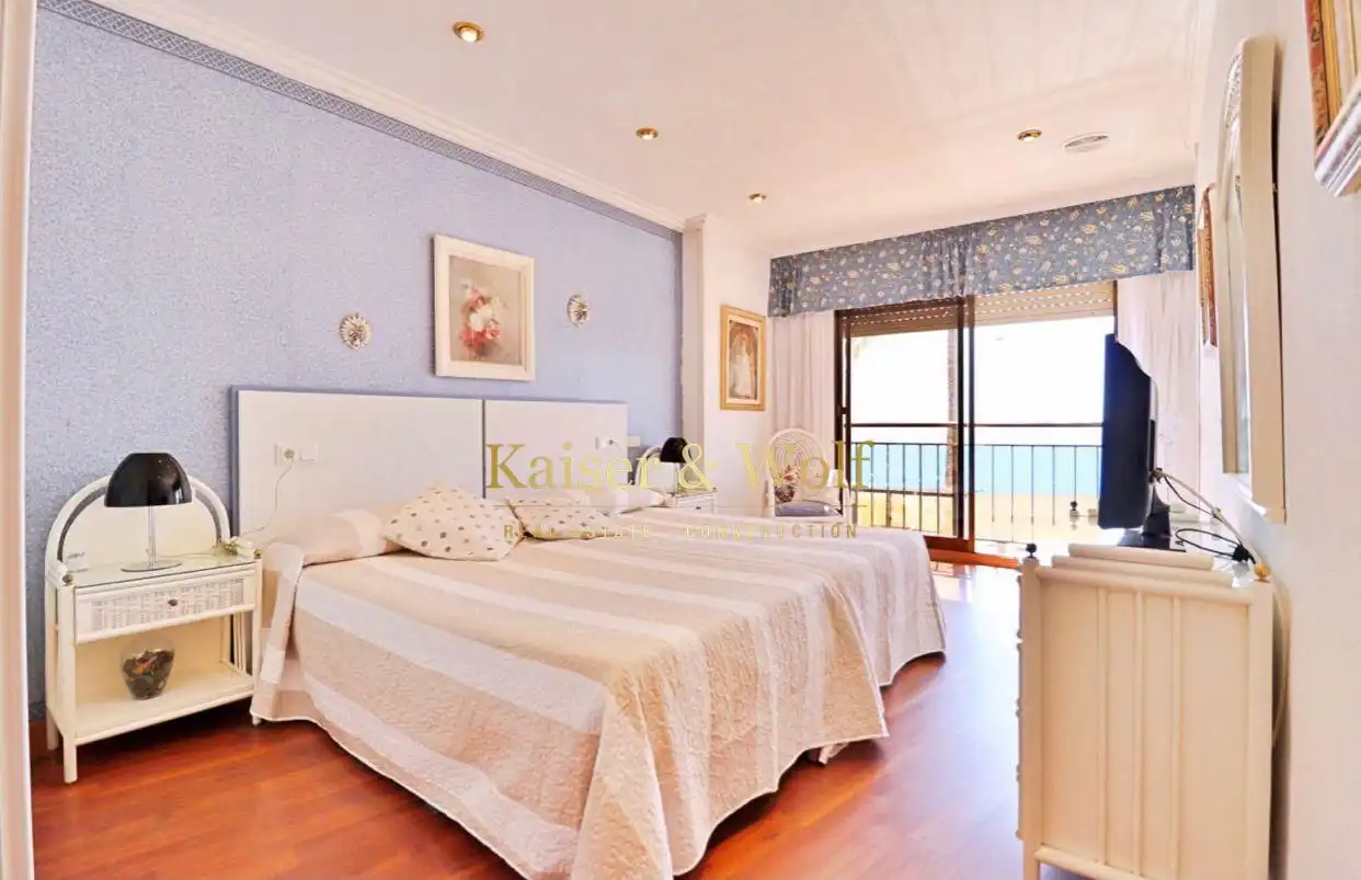 Bedroom of Flat for rent in Santa Pola  with Air Conditioner, Terrace and Furnished