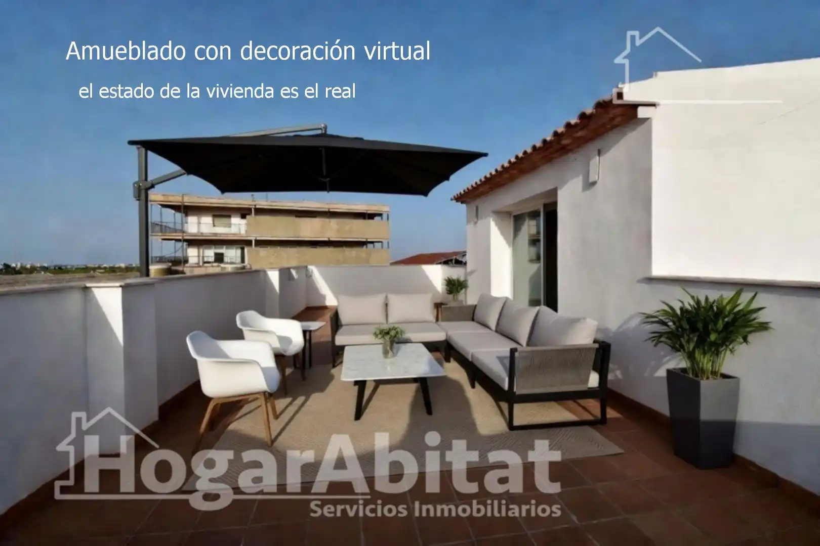 Terraza de Ático en venta en L'Alqueria de la Comtessa con Parquet y Terraza