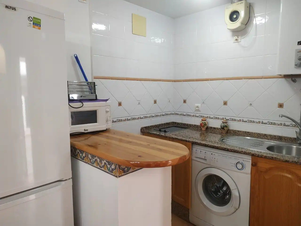 Cocina de Apartamento de alquiler en Sanlúcar de Barrameda con Aire acondicionado, Calefacción y Terraza