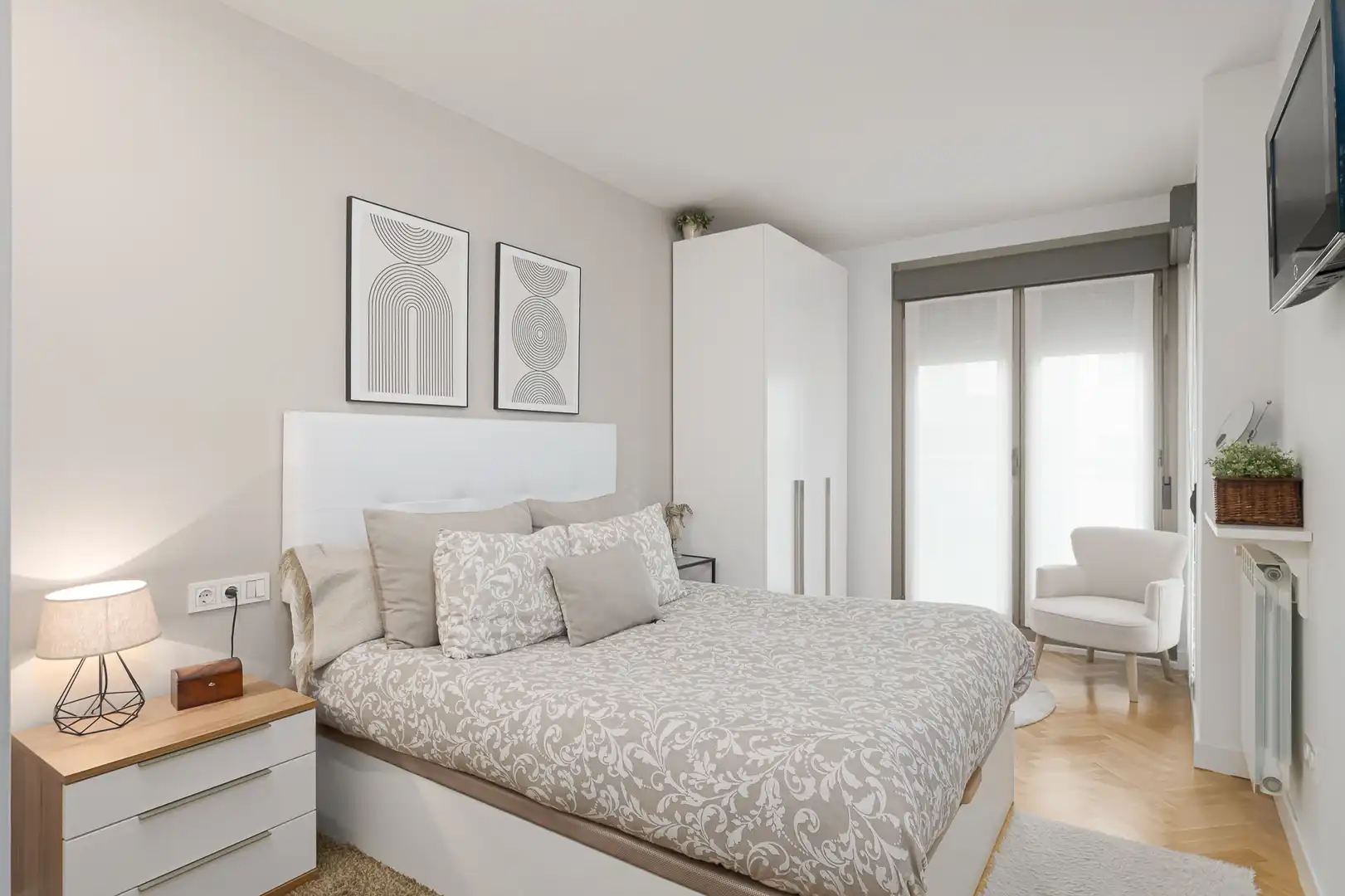 Schlafzimmer von Wohnung zum Verkauf in Donostia - San Sebastián  mit Heizung, Terrasse und Ofen