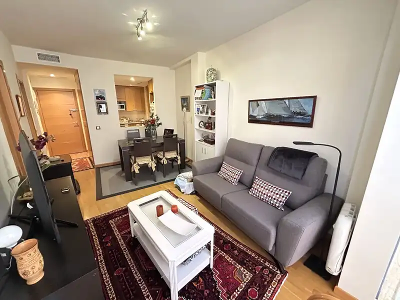Living room of Flat for sale in  Madrid Capital  with Air Conditioner, Heating and Storage room