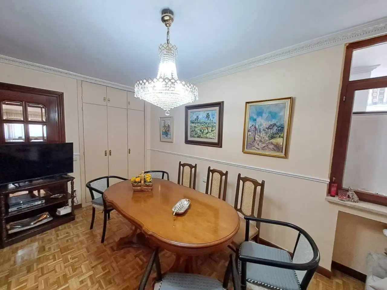 Dining room of Flat for sale in Burgos  with Heating, Terrace and Alarm