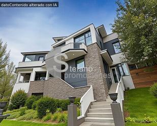 Exterior view of House or chalet for sale in Málaga Capital  with Air Conditioner, Heating and Private garden
