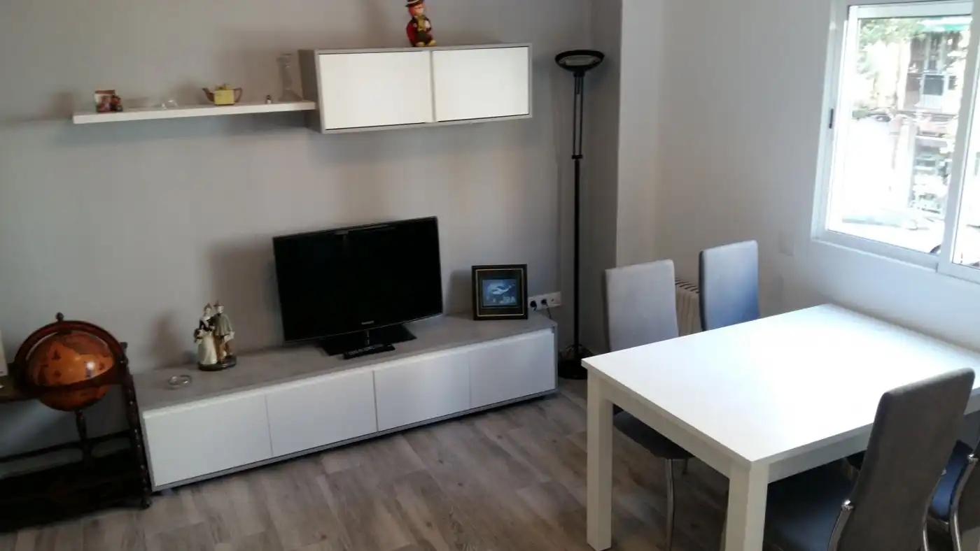 Sala d'estar de Pis de lloguer en Valencia amb Terrassa, Moblat i Balcó