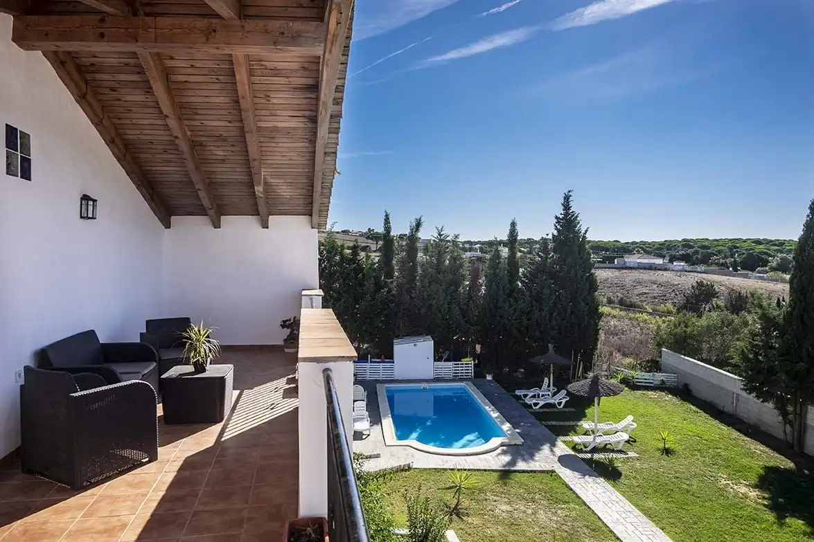 Jardí de Casa o xalet de lloguer en Barbate amb Calefacció, Jardí privat i Terrassa
