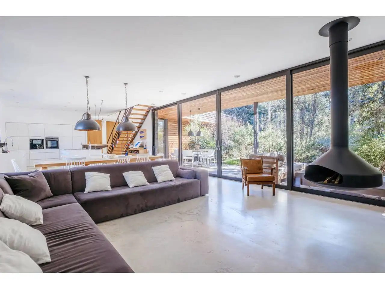 Wohnzimmer von Haus oder Chalet zum Verkauf in Matadepera mit Klimaanlage, Heizung und Privatgarten