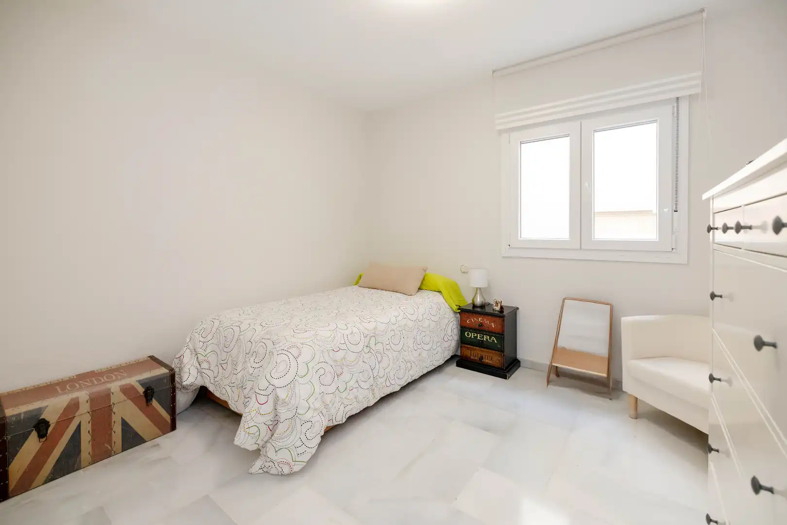 Schlafzimmer von Wohnung zum Verkauf in Málaga mit Klimaanlage, Privatgarten und Abstellraum