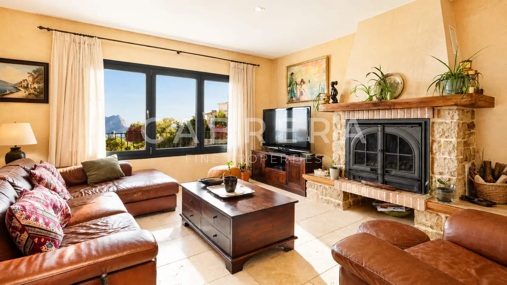Sala de estar de Casa o chalet en venta en Benissa con Aire acondicionado, Calefacción y Jardín privado