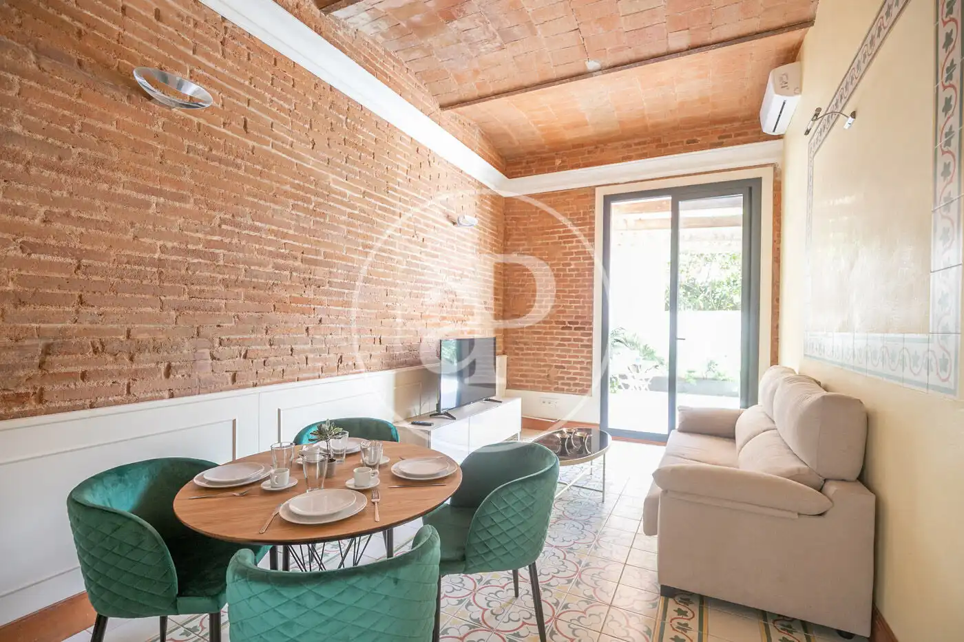Living room of Flat for rent in Barcelona  with Air Conditioner, Heating and Terrace