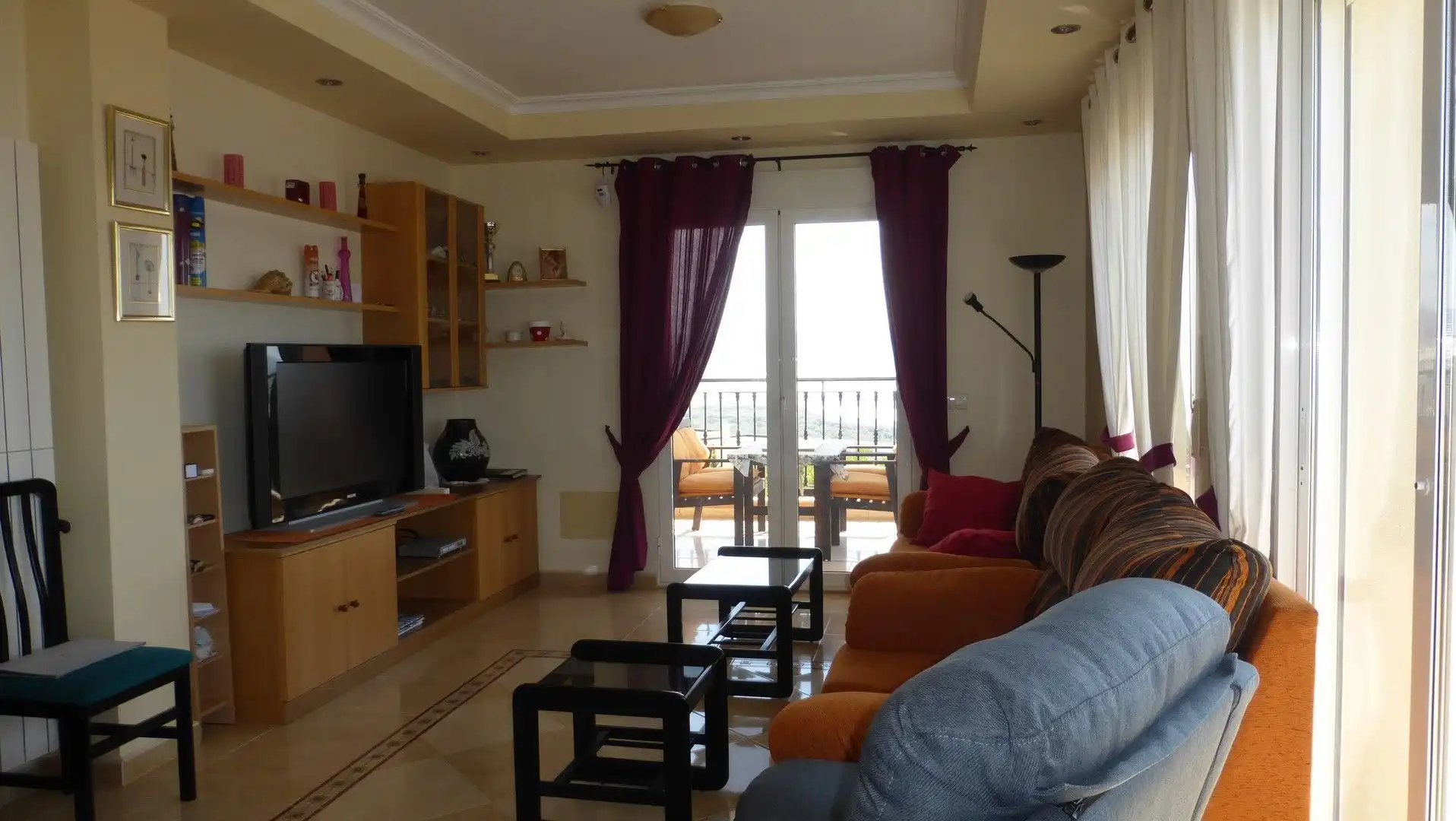 Sala d'estar de Casa o xalet en venda en Mazarrón amb Aire condicionat, Terrassa i Piscina