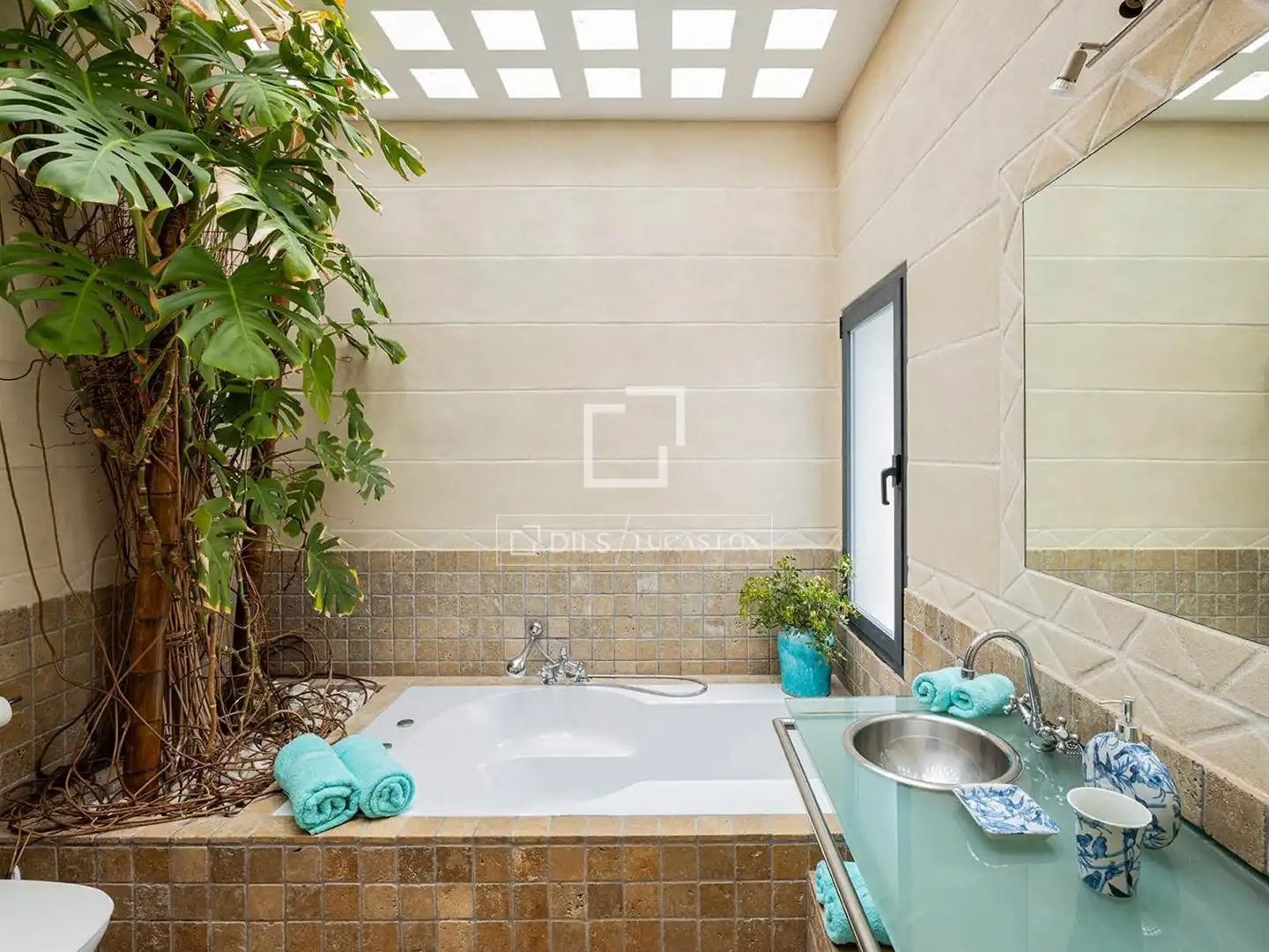 Baño de Casa o chalet de alquiler en Formentera con Aire acondicionado, Jardín privado y Terraza