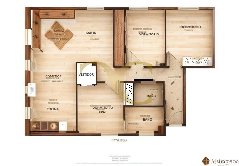 Flat for sale in  Madrid Capital  with Heating, Private garden and Terrace