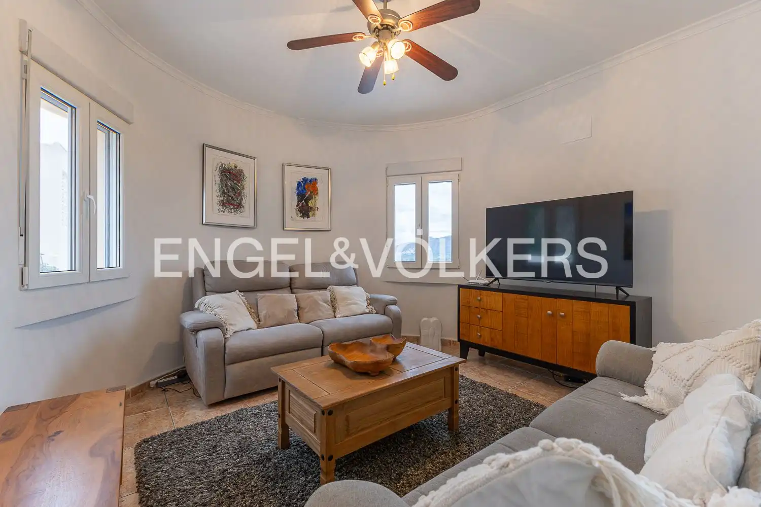 Living room of Houses for sale in Pedreguer  with Air Conditioner, Heating and Private garden