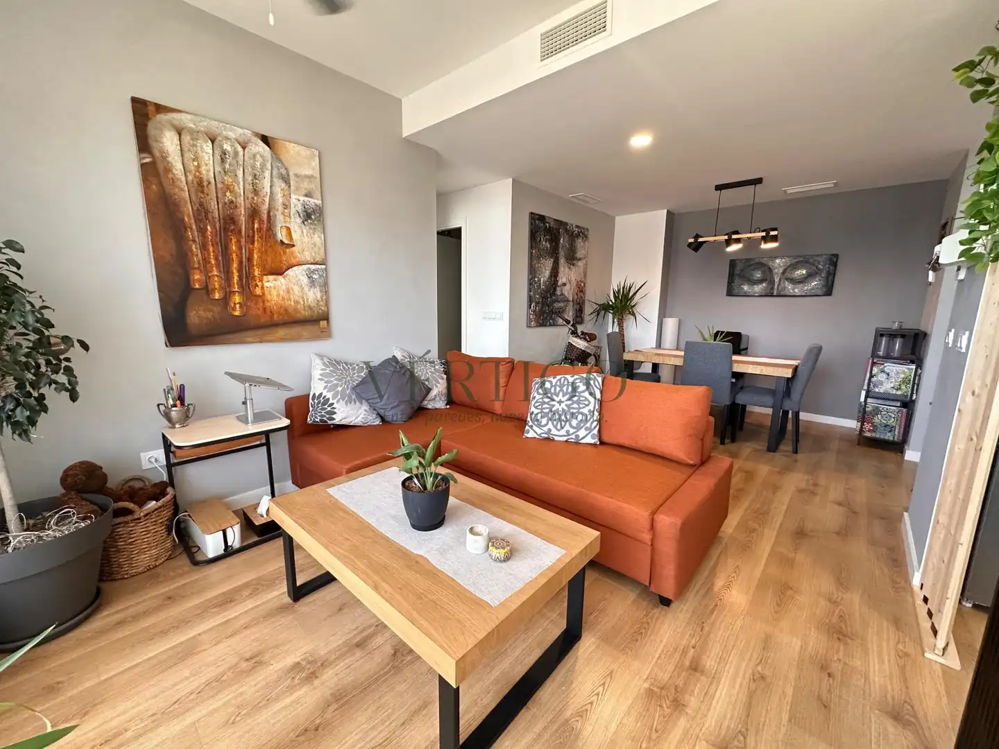 Wohnzimmer von Wohnung zum Verkauf in Dos Hermanas mit Klimaanlage, Heizung und Terrasse
