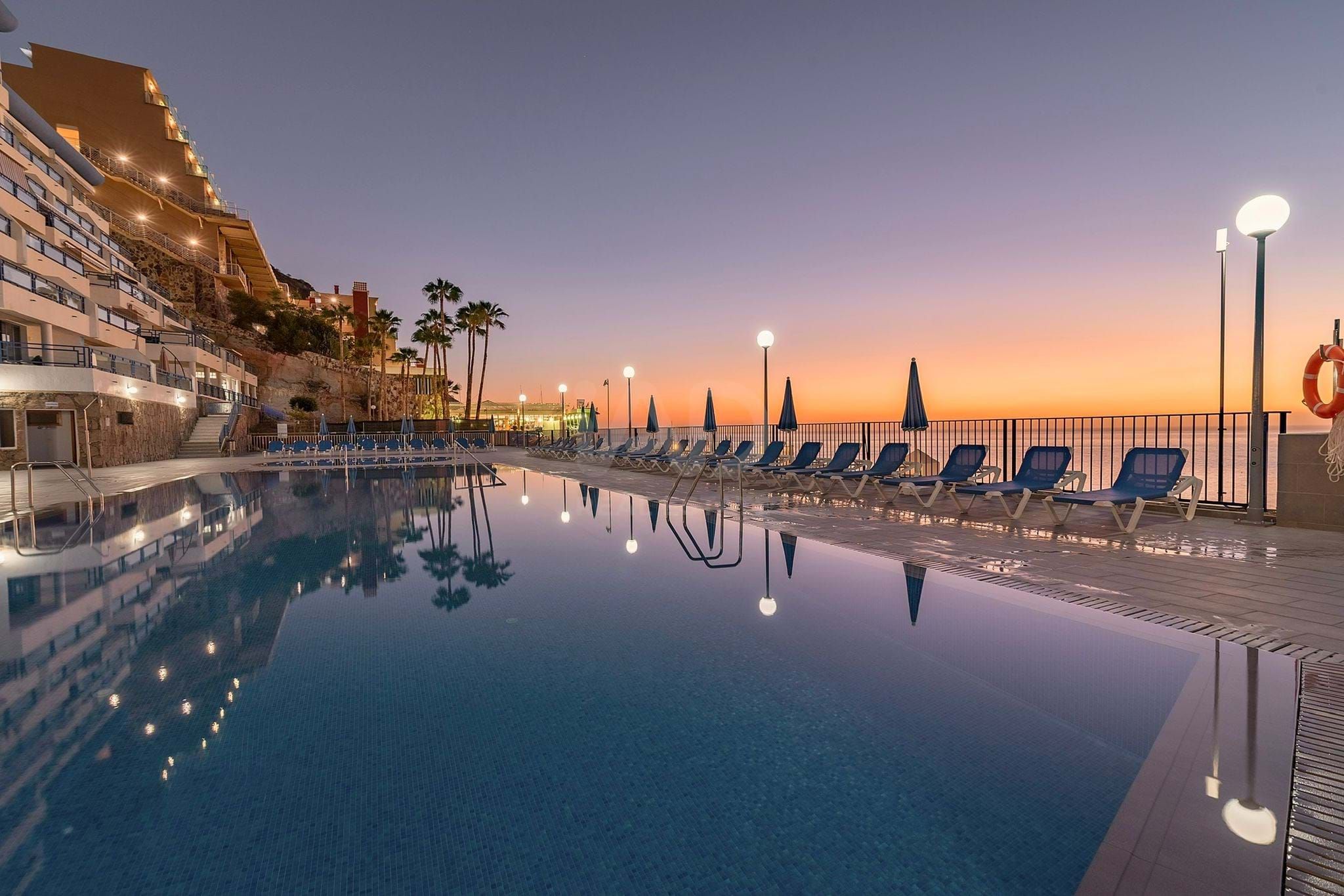 Swimming pool of Flat for sale in Mogán  with Air Conditioner, Heating and Swimming Pool