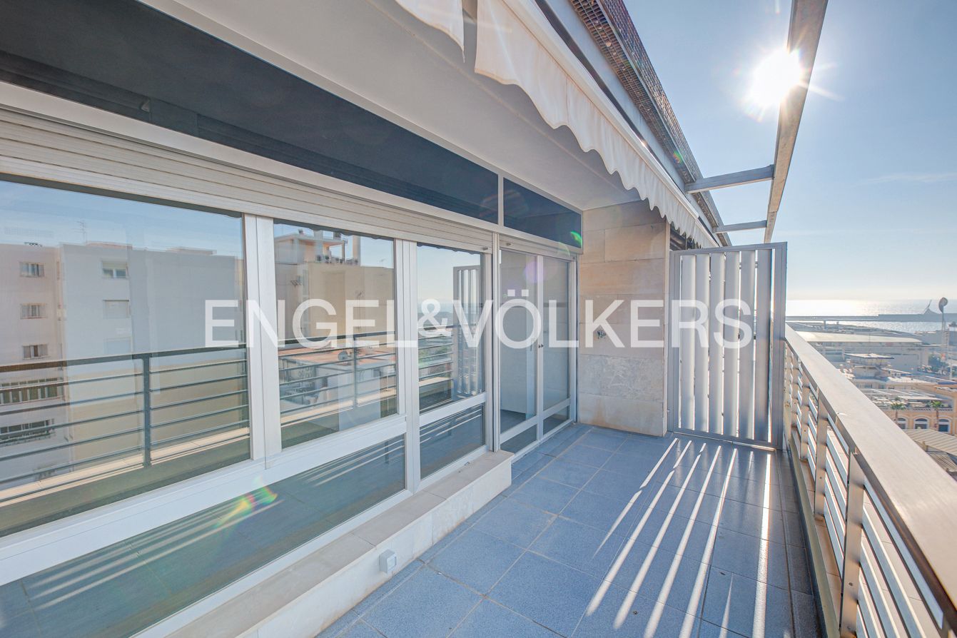 Balcony of Attic to rent in Alicante / Alacant  with Air Conditioner and Terrace