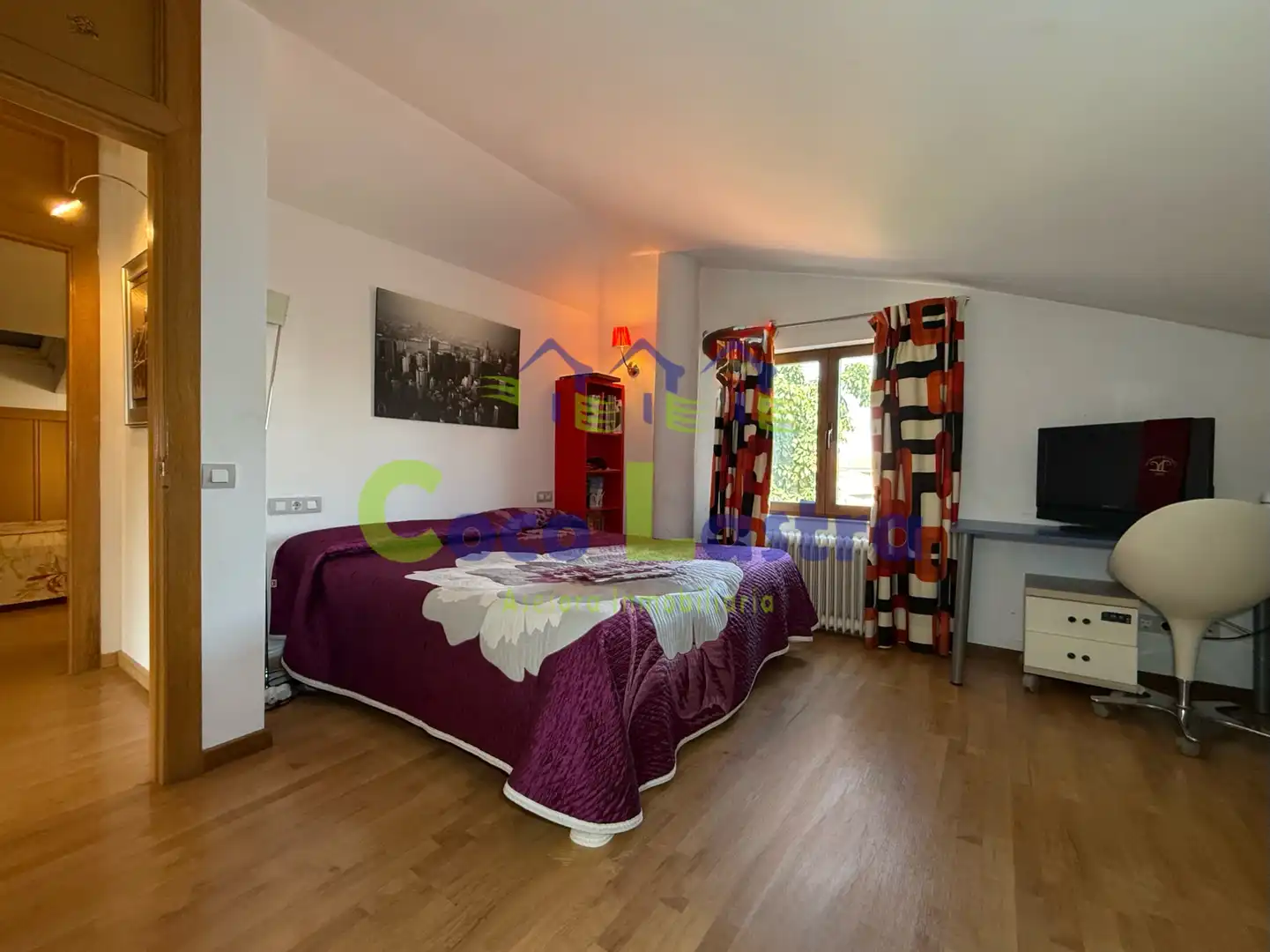 Bedroom of Houses for sale in Monterrubio de Armuña  with Air Conditioner, Heating and Private garden