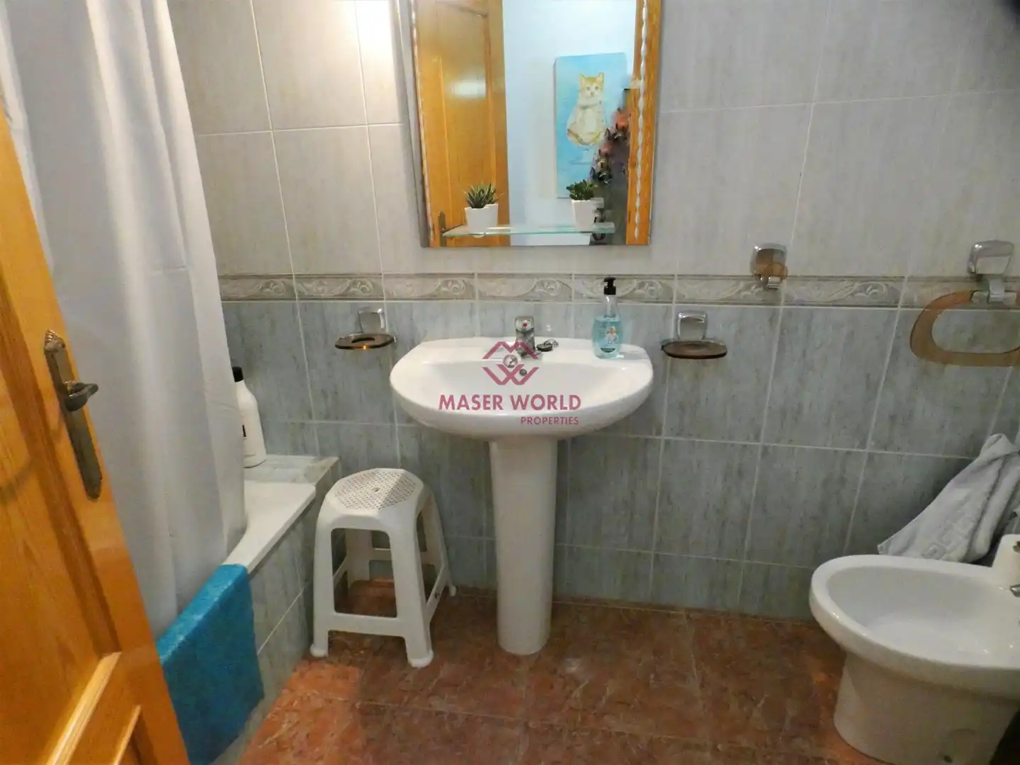 Baño de Apartamento en venta en Mazarrón con Amueblado y Balcón