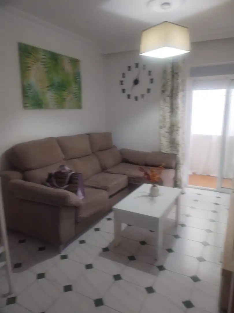 Sala d'estar de Pis de lloguer en Huelva amb Moblat i Rentadora