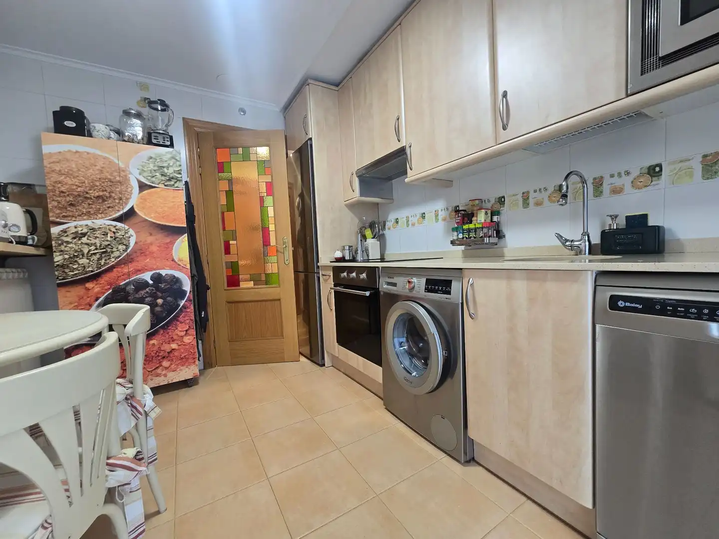 Cuina de Apartament en venda en Villamediana de Iregua amb Calefacció, Jardí privat i Terrassa