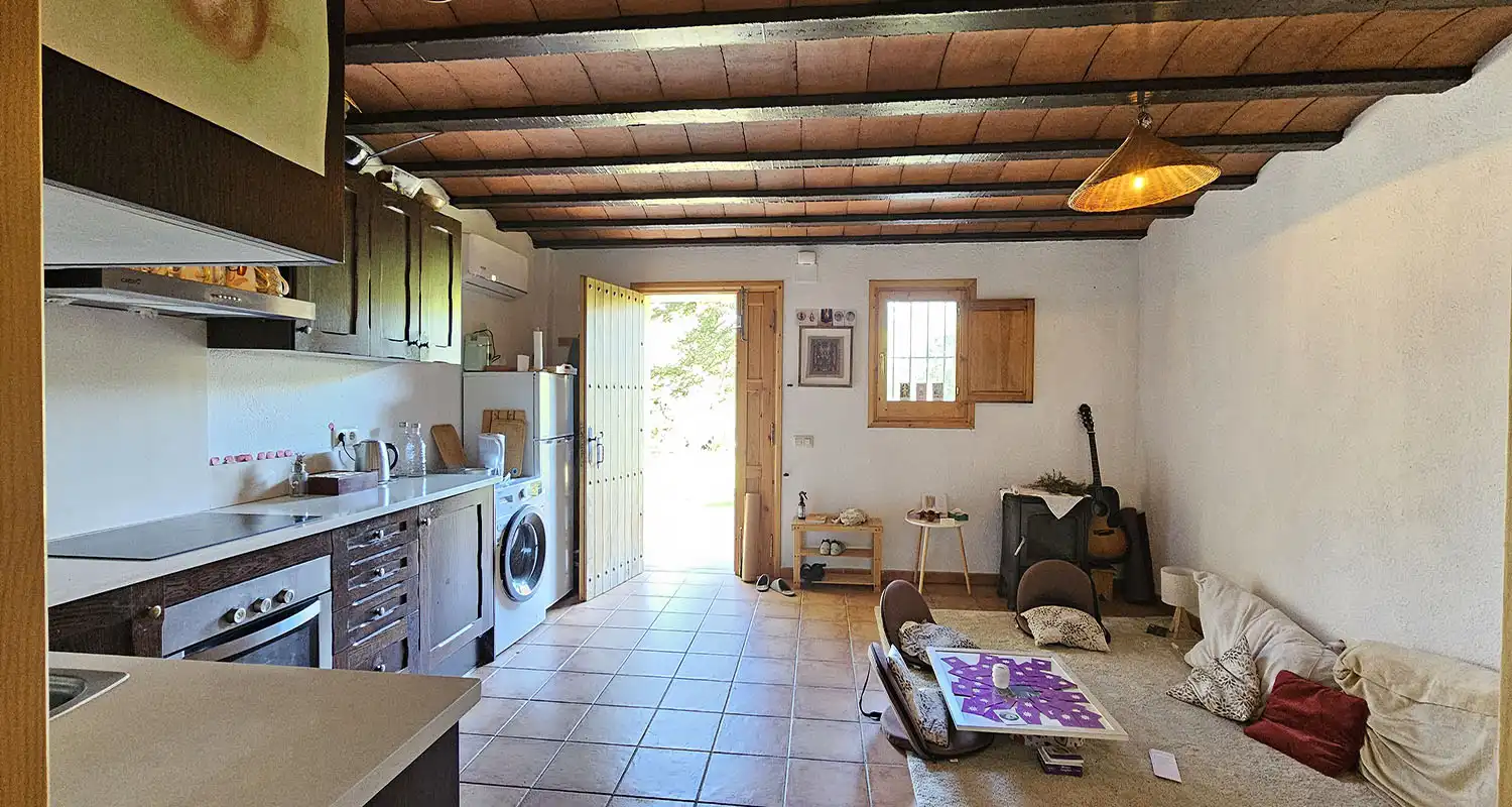 Cocina de Finca rústica en venta en Sant Celoni con Aire acondicionado, Calefacción y Jardín privado