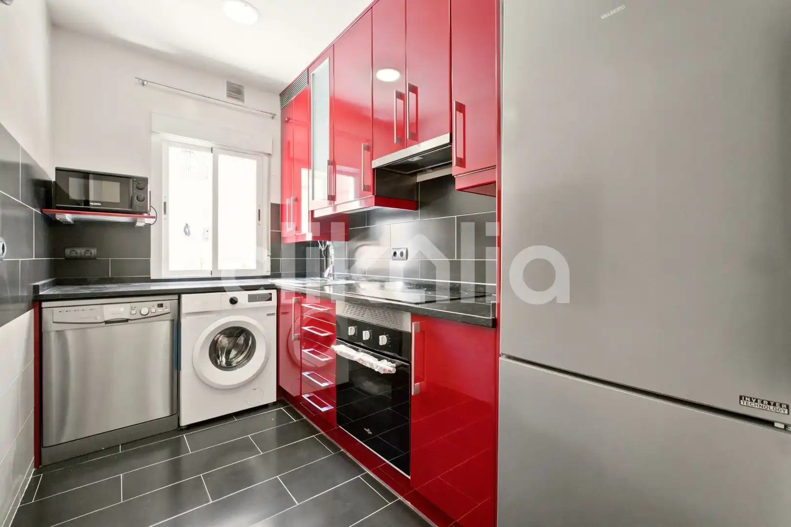 Cocina de Piso de alquiler en Madrid con Aire acondicionado, Calefacción y Terraza