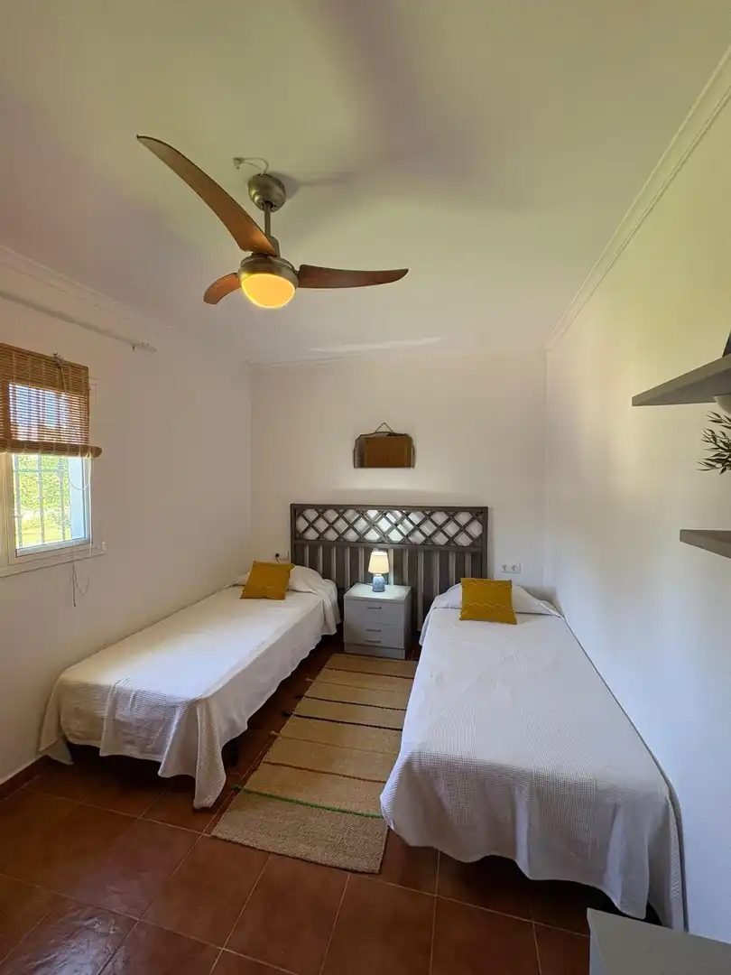 Bedroom of Houses for rent in Chiclana de la Frontera  with Air Conditioner, Private garden and Terrace
