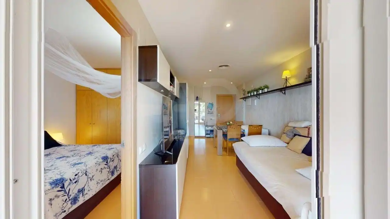 Wohnzimmer von Wohnung zum Verkauf in Canet de Mar mit Klimaanlage, Heizung und Terrasse