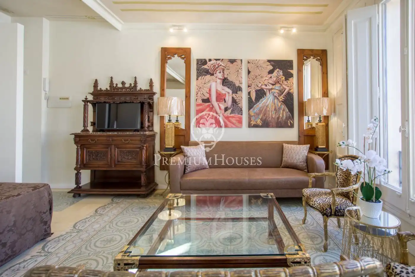 Living room of Country homes for sale in Canet de Mar  with Air Conditioner, Heating and Private garden