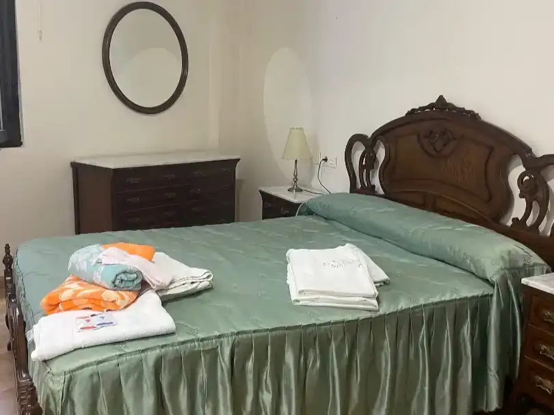 Bedroom of Flat for rent in Valdevimbre  with Parquet flooring and Furnished
